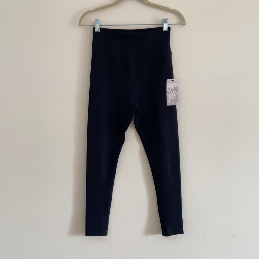 New Sage Collective Kate Ribbed Bra & Leggings Set - Picture 9 of 12